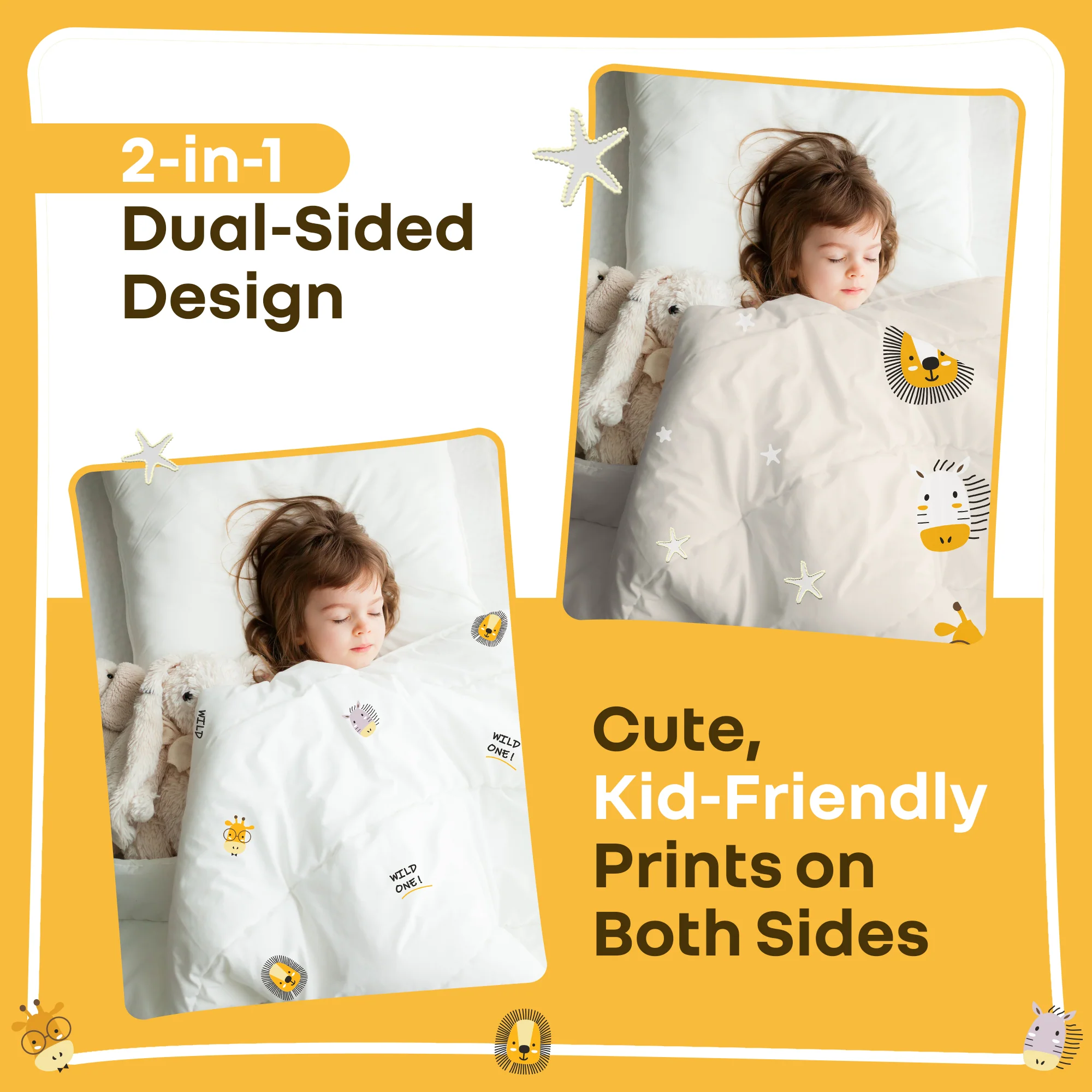 Softkins Baby Comforter 100% Cotton Baby Blanket With Ultra-Soft Dual Side Comfort - Image 4