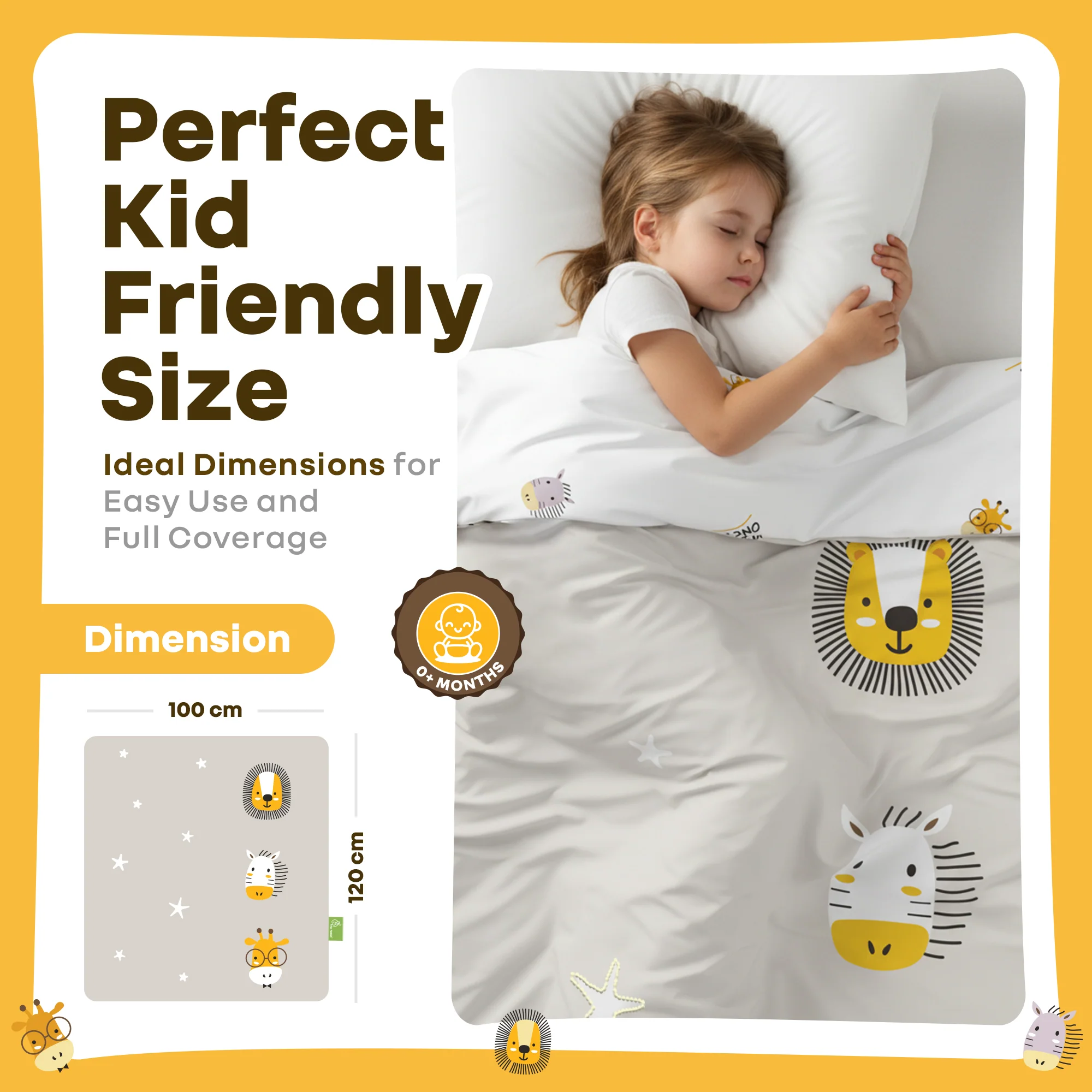 Softkins Baby Comforter 100% Cotton Baby Blanket With Ultra-Soft Dual Side Comfort - Image 5