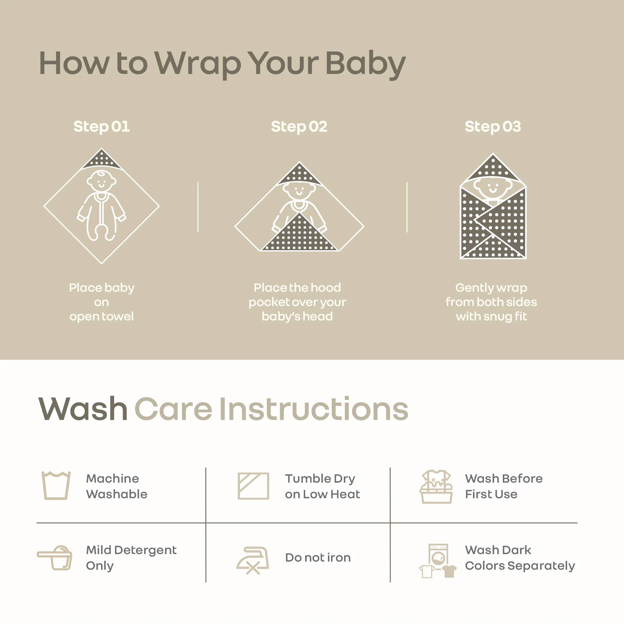 Softkins Baby Hooded Knit Towel with 100% Natural Cotton, Soft & Quick Dry - Image 10