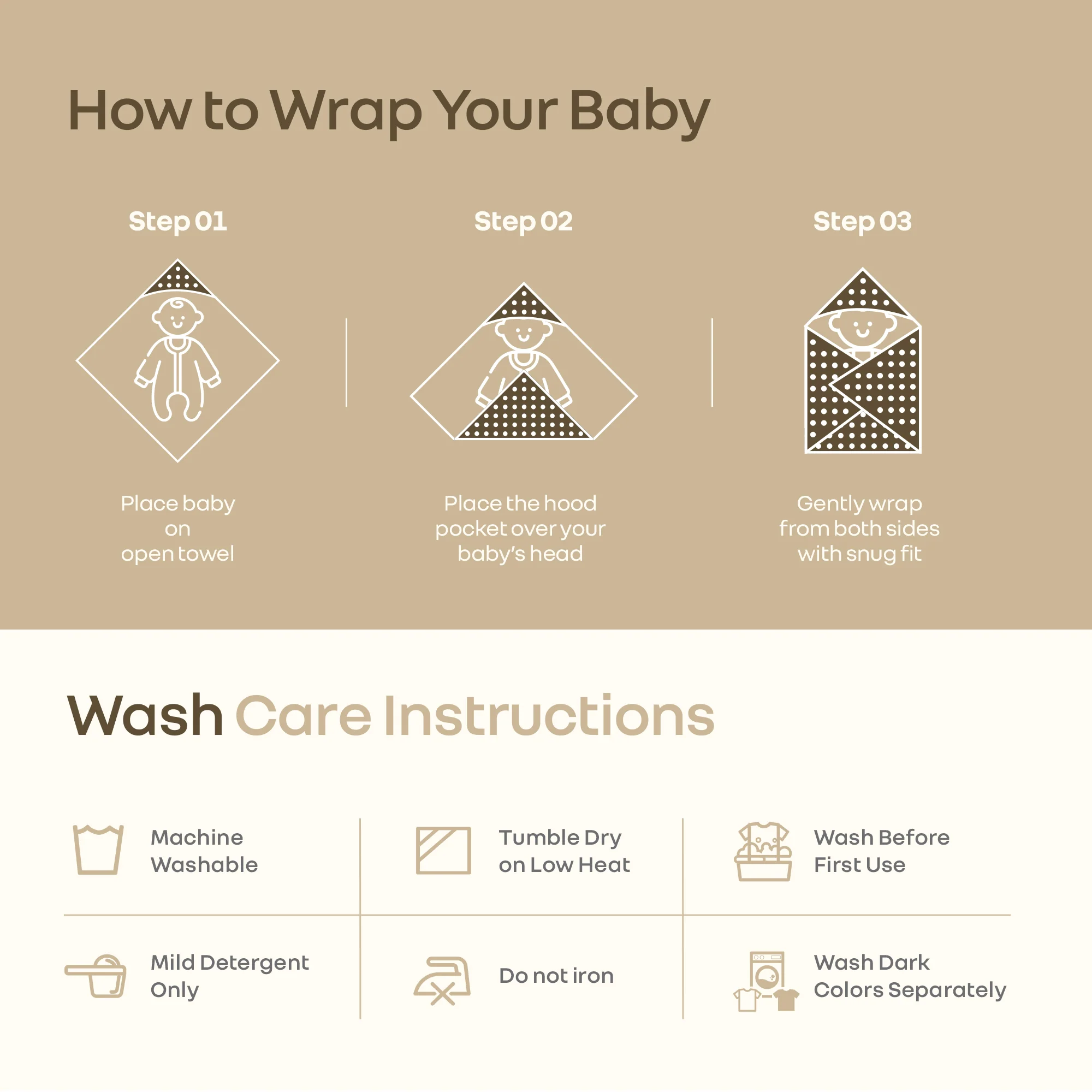 Softkins Baby Hooded Knit Towel with 100% Natural Cotton, Soft & Quick Dry - Image 20