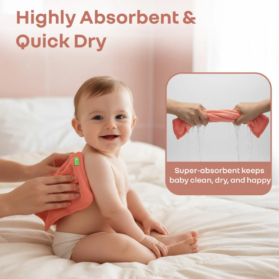 Softkins Washcloth - Ultra-Soft Cotton Baby Washcloth (Pack of 6) - Image 12