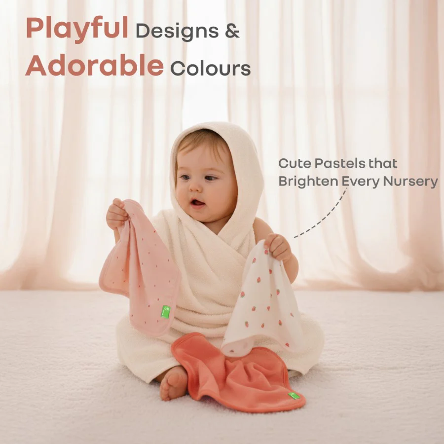Softkins Washcloth - Ultra-Soft Cotton Baby Washcloth (Pack of 6) - Image 15