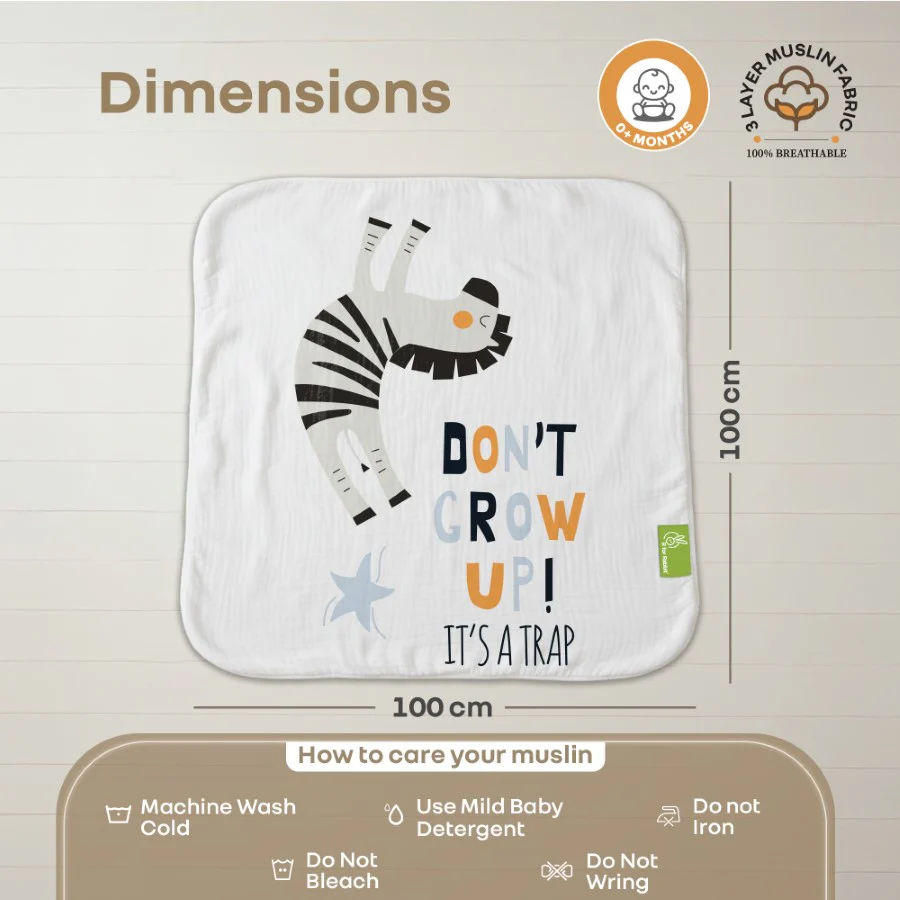Softkins Muslin Baby Quilt - Breathable Cotton, Lightweight & Multipurpose Baby Blanket - Image 8