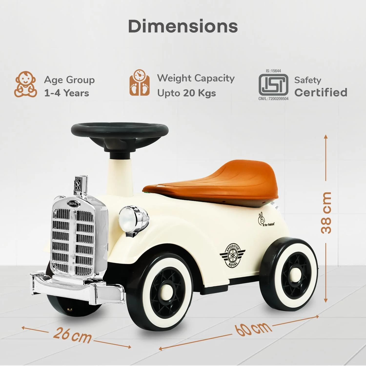 Speedster Royal Ride On Car for Kids - Image 17