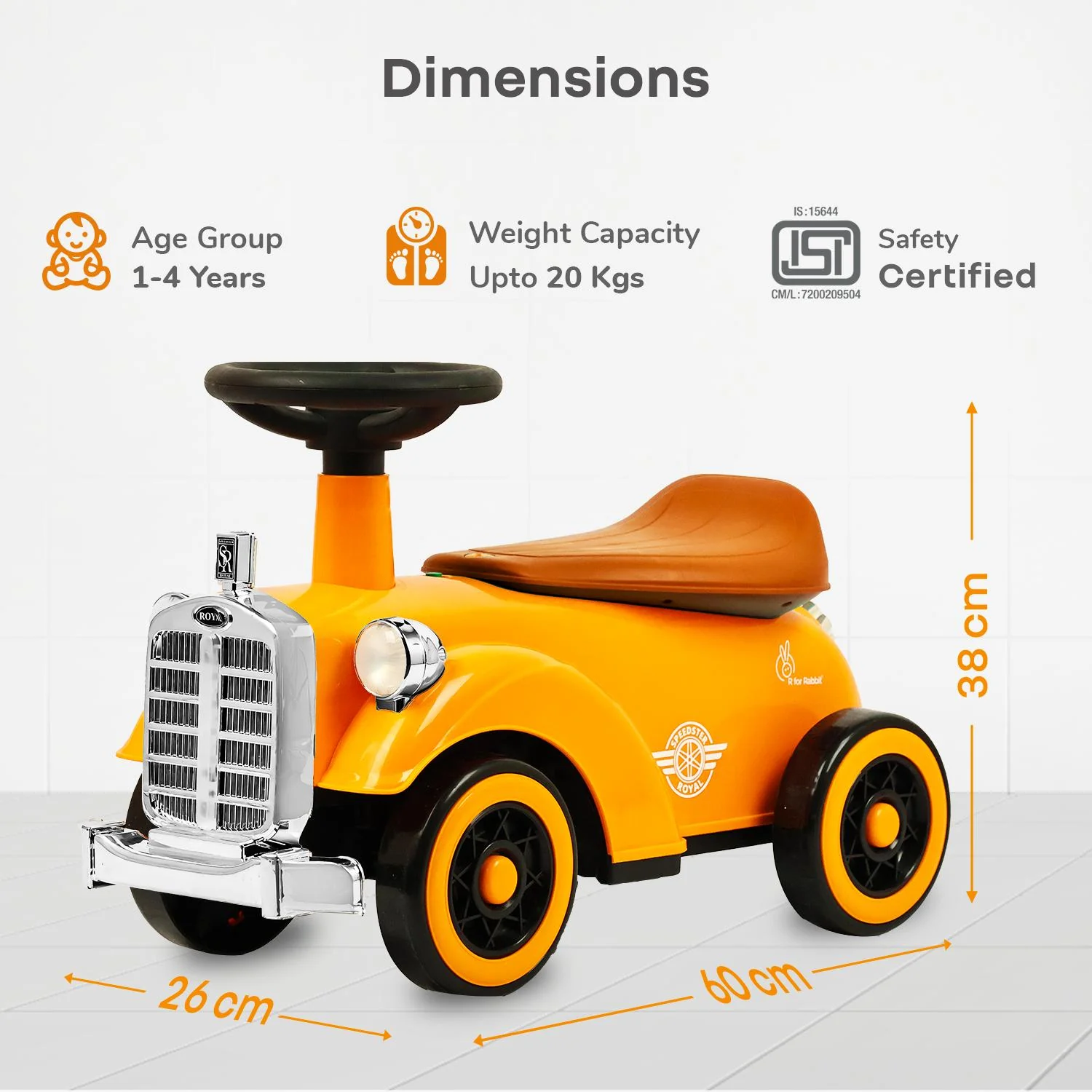 Speedster Royal Ride On Car for Kids - Image 26