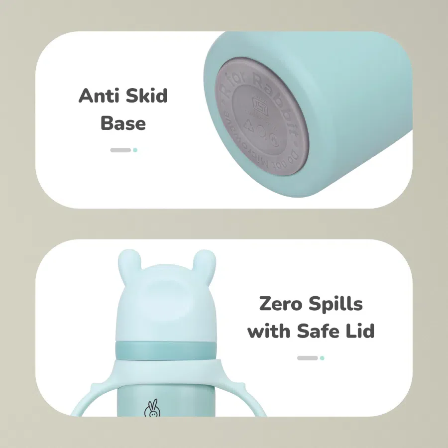 Steebo Fusion Spout Cup Stainless Steel Bottle For Kids, 270ml Leak Proof - Image 17
