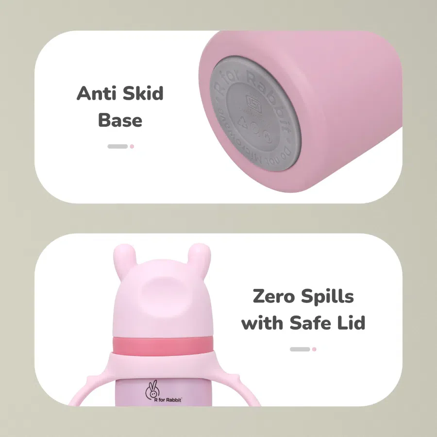 Steebo Fusion Spout Cup Stainless Steel Bottle For Kids, 270ml Leak Proof - Image 8