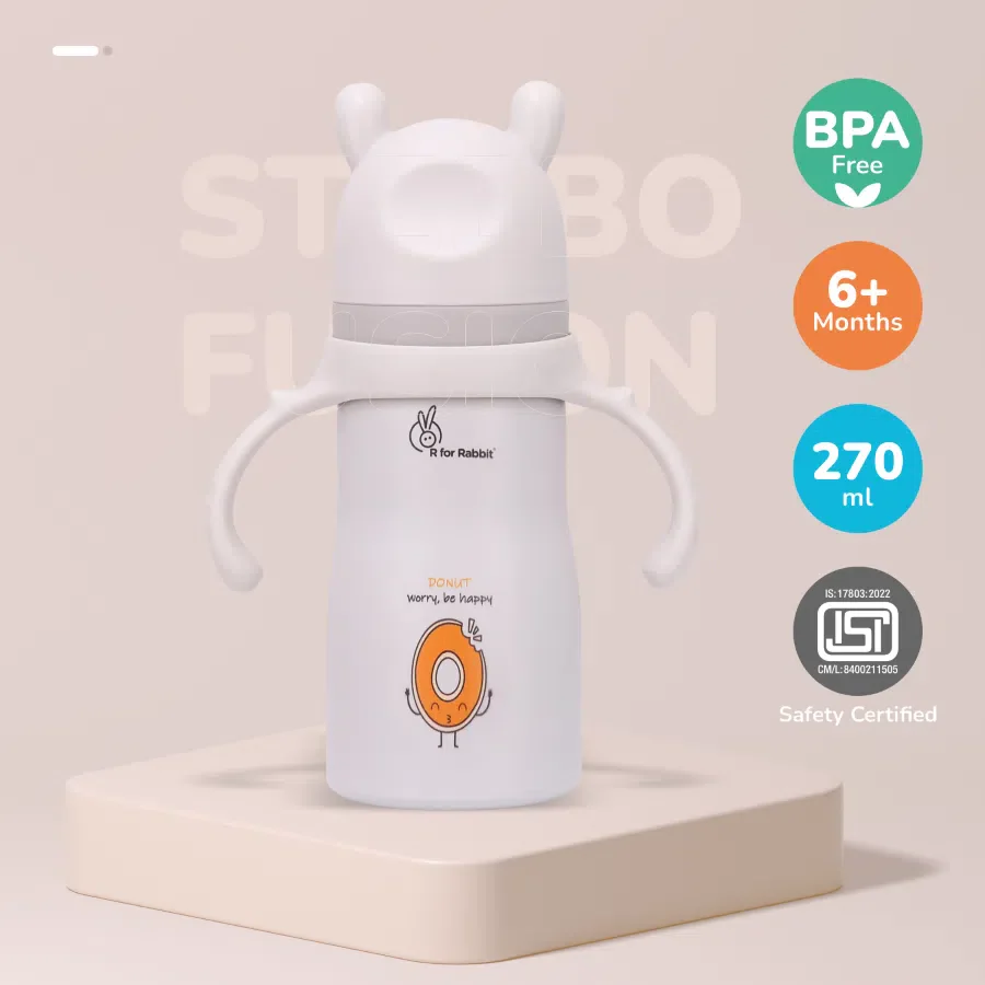 Steebo Fusion Spout Cup SS Bottle 270ml With Personalized Name - Image 24