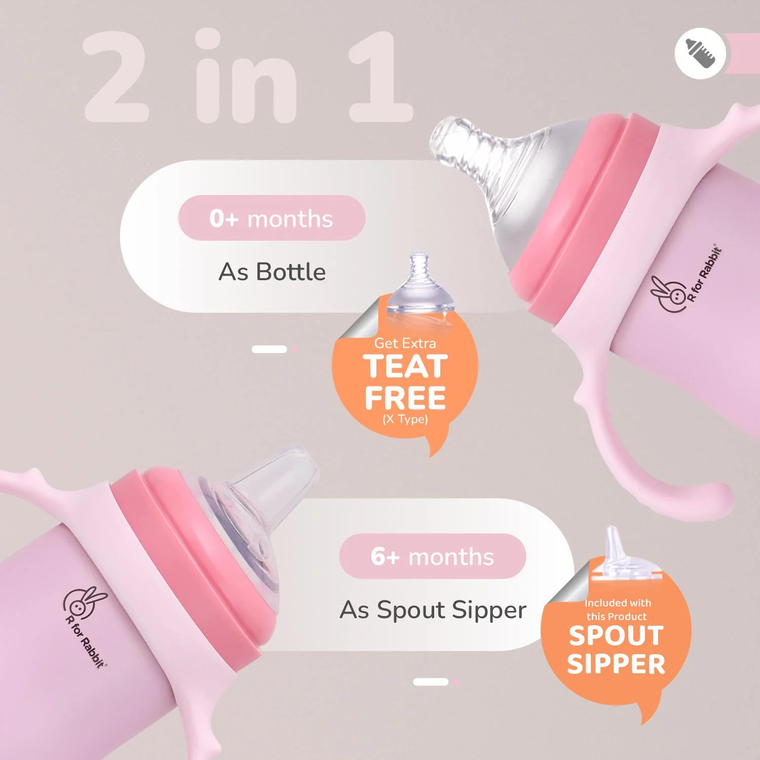 Steebo Fusion Spout Cup SS Bottle 270ml With Personalized Name - Image 3