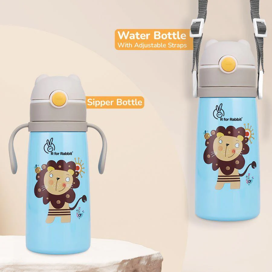 Steebo Safari Stainless Steel Sipper Bottle for Kids 500ml - Image 10