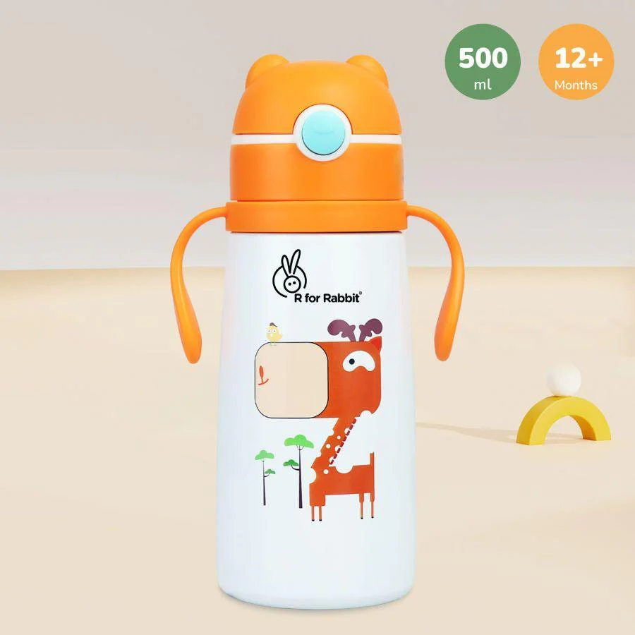 Steebo Safari Stainless Steel Sipper Bottle for Kids 500ml - Image 28
