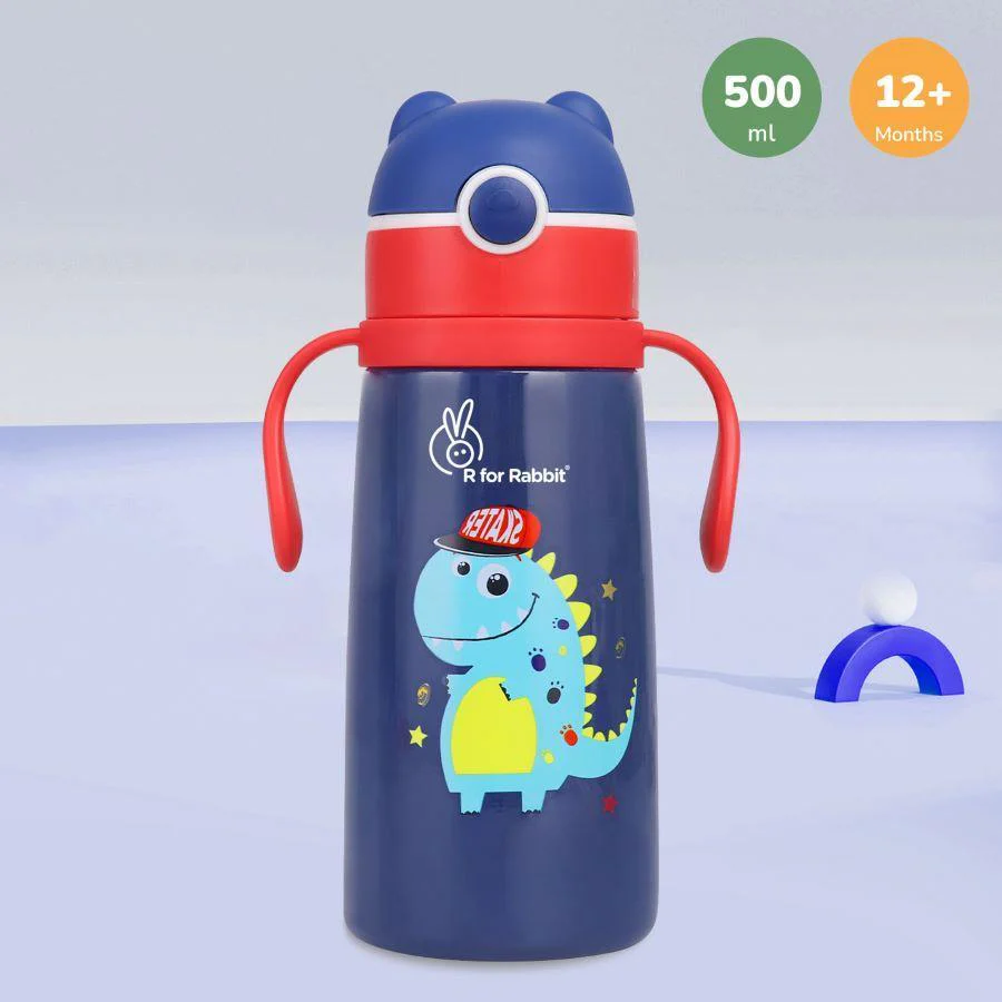 Steebo Safari Stainless Steel Sipper Bottle for Kids 500ml - Image 7