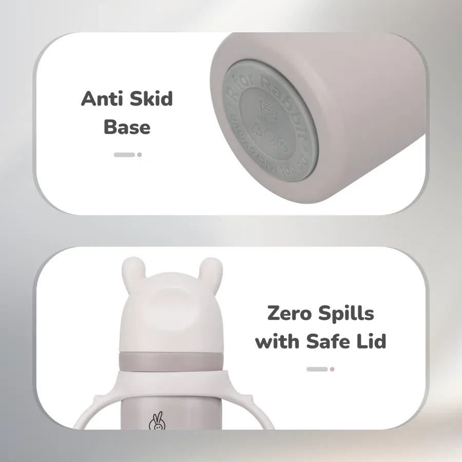 Steebo Tiny Tales 2 in 1 Spout and Straw Sipper Stainless Steel Bottle For Kids 270ml - Image 8