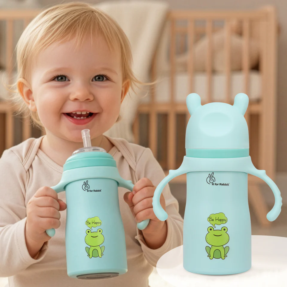 Steebo Tiny Tales 2 in 1 Spout and Straw Sipper Stainless Steel Bottle For Kids 270ml - Image 9