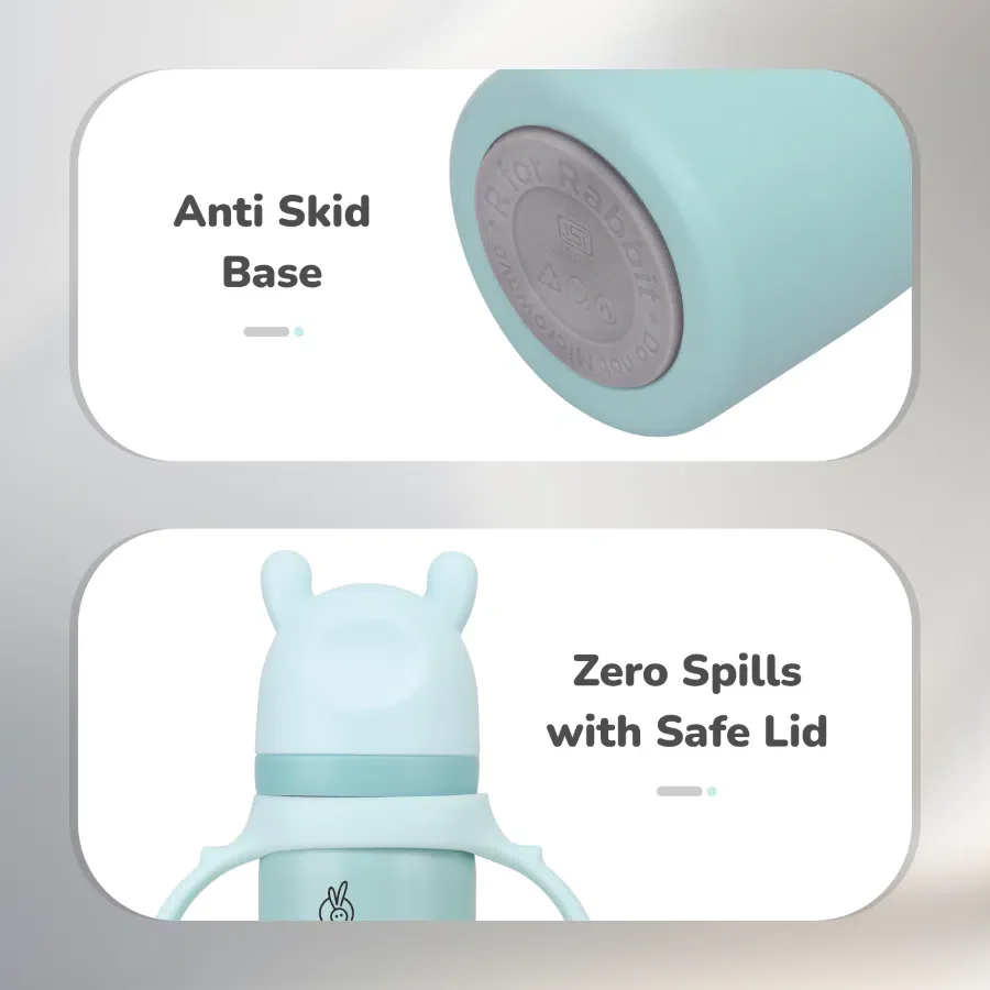 Steebo Tiny Tales Spout and Straw Sipper SS Bottle 270ml Personalized Name - Image 16