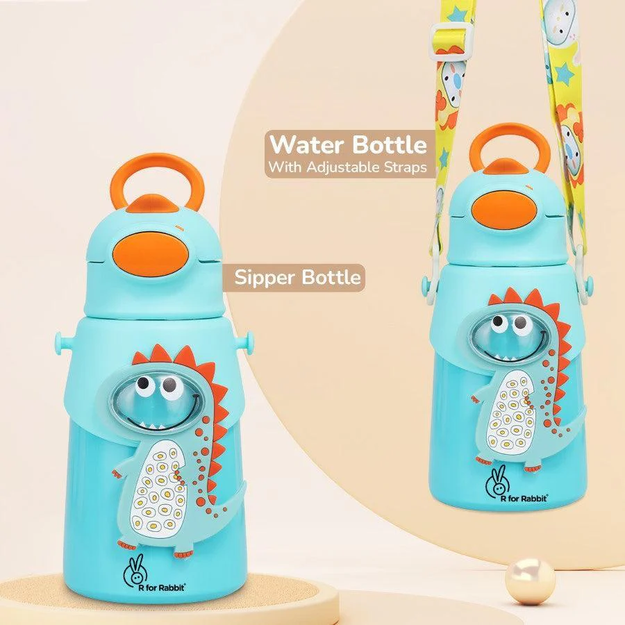 Steebo Zoobie Stainless Steel Sipper Feeding Bottle for Kids 550ml - Image 10