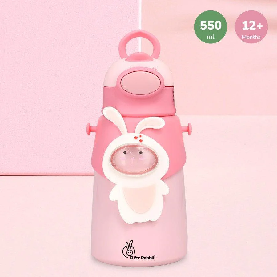 Steebo Zoobie Stainless Steel Sipper Feeding Bottle for Kids 550ml - Image 21