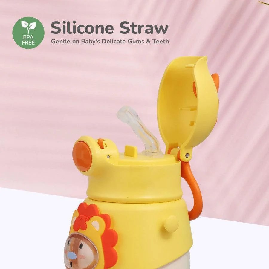 Steebo Zoobie Stainless Steel Sipper Feeding Bottle for Kids 550ml - Image 25