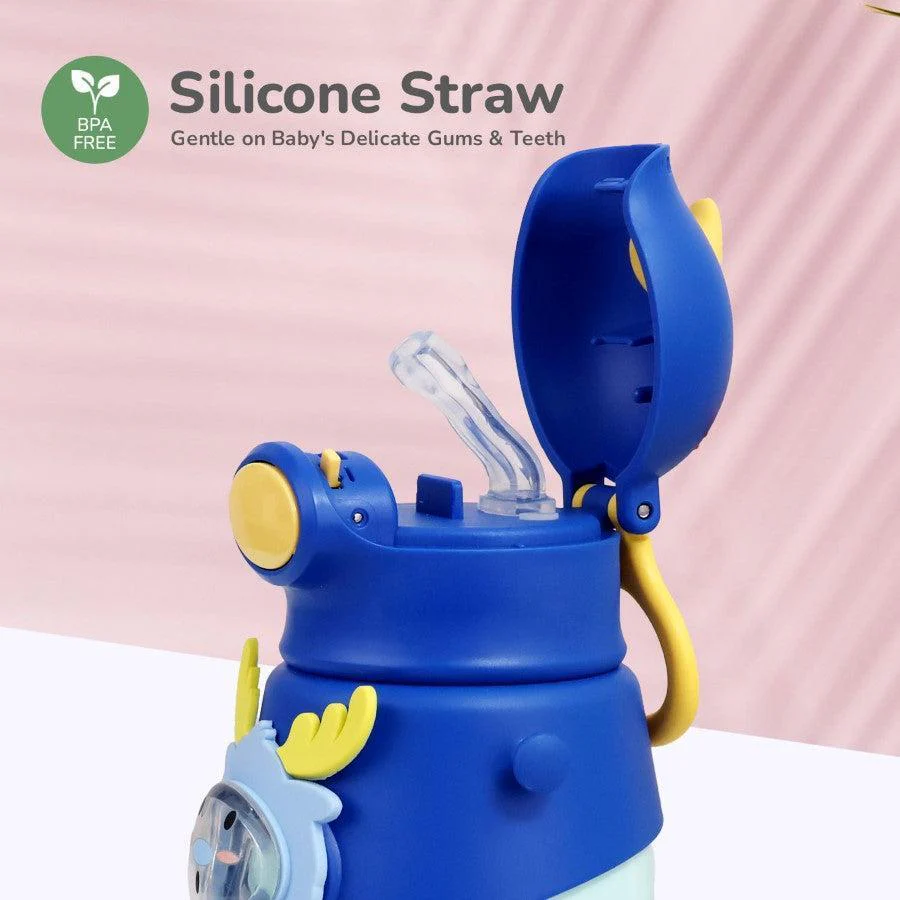 Steebo Zoobie Stainless Steel Sipper Feeding Bottle for Kids 550ml - Image 4