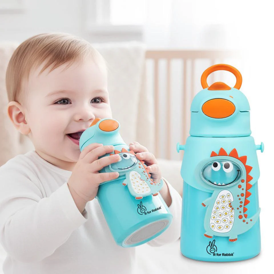 Steebo Zoobie Stainless Steel Sipper Feeding Bottle for Kids 550ml - Image 8