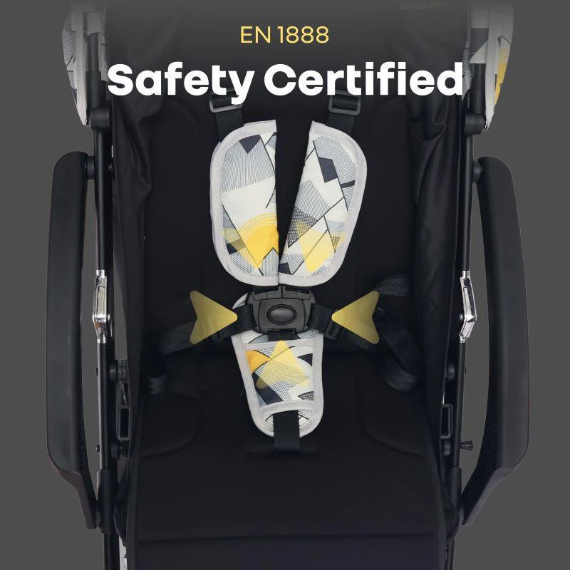 Street Smart Aero Kids Stroller - Black Multi - Image 4