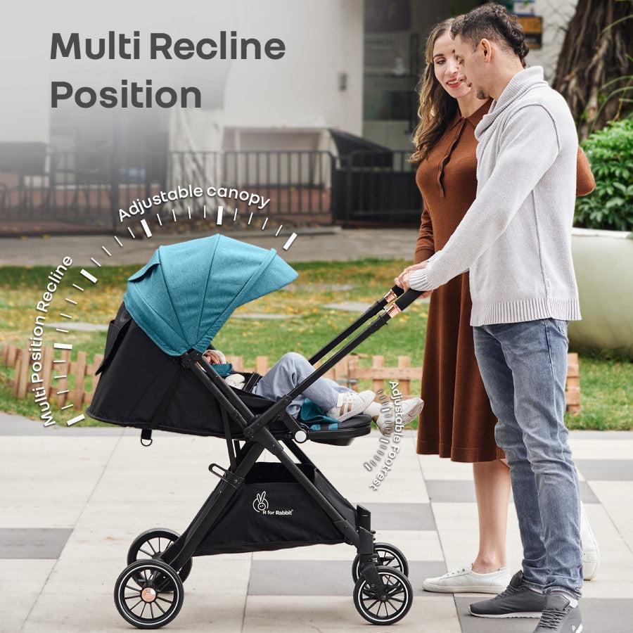 Street Smart Nova Super Comfy Travel Friendly Kids Stroller - Green Black - Image 5