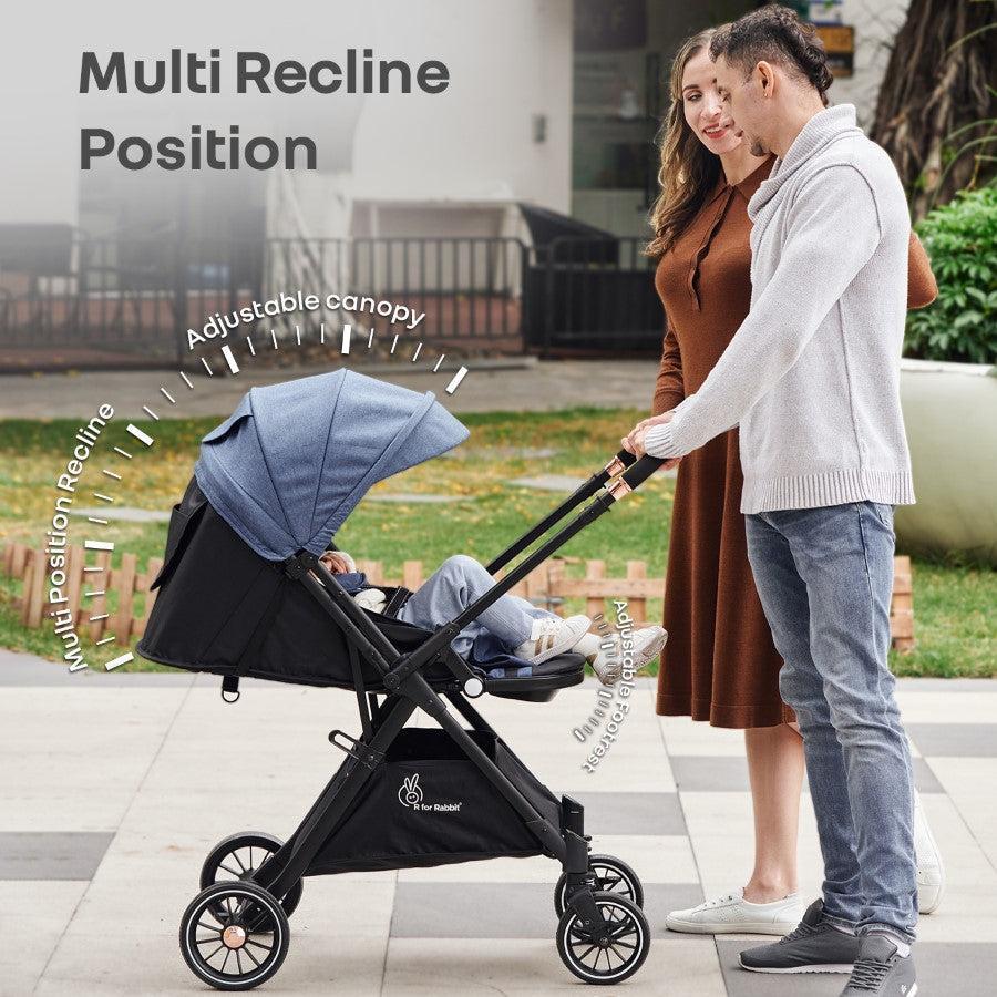 Street Smart Nova Baby Stroller With Personalized Name Plate - Blue Black - Image 6