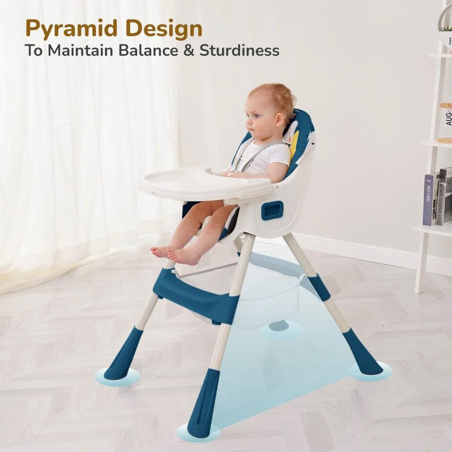 Sugar Doodle Plus High Chair For Kids 3-in-1 Convertible Design - Indigo Dye - Image 9