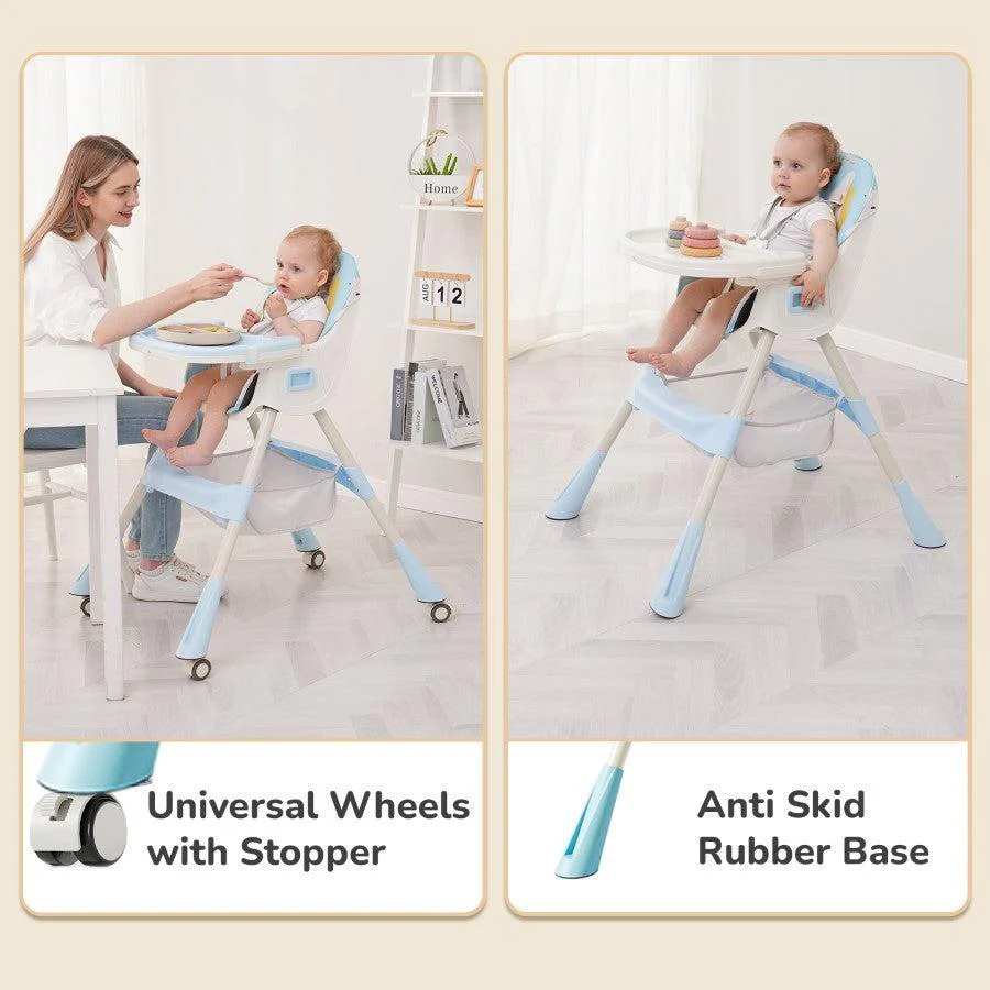 Sugar Doodle Plus High Chair For Kids 3-in-1 Convertible Design - Lake Blue - Image 5
