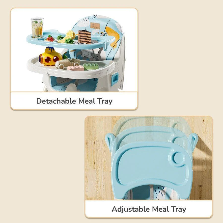 Sugar Doodle Plus High Chair For Kids 3-in-1 Convertible Design - Lake Blue - Image 7