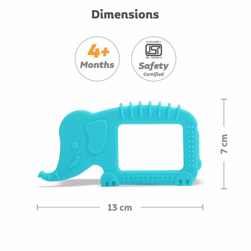 Tiny Bites Safari – Cute Baby Silicone Teether Pack of 3 - Image 8