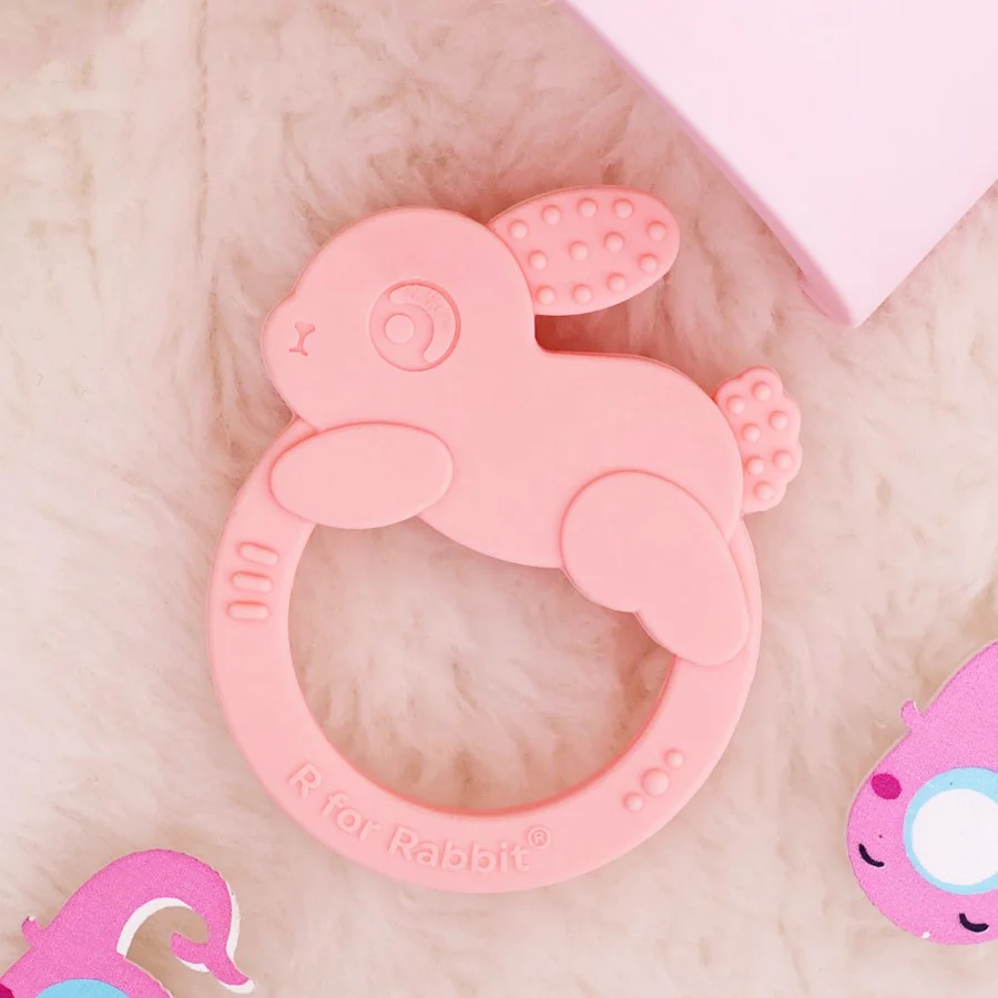 Tiny Bites Zoobie Baby Silicone Teethers Pack of 1 Crocodile, Rabbit, and Elephant - Image 13