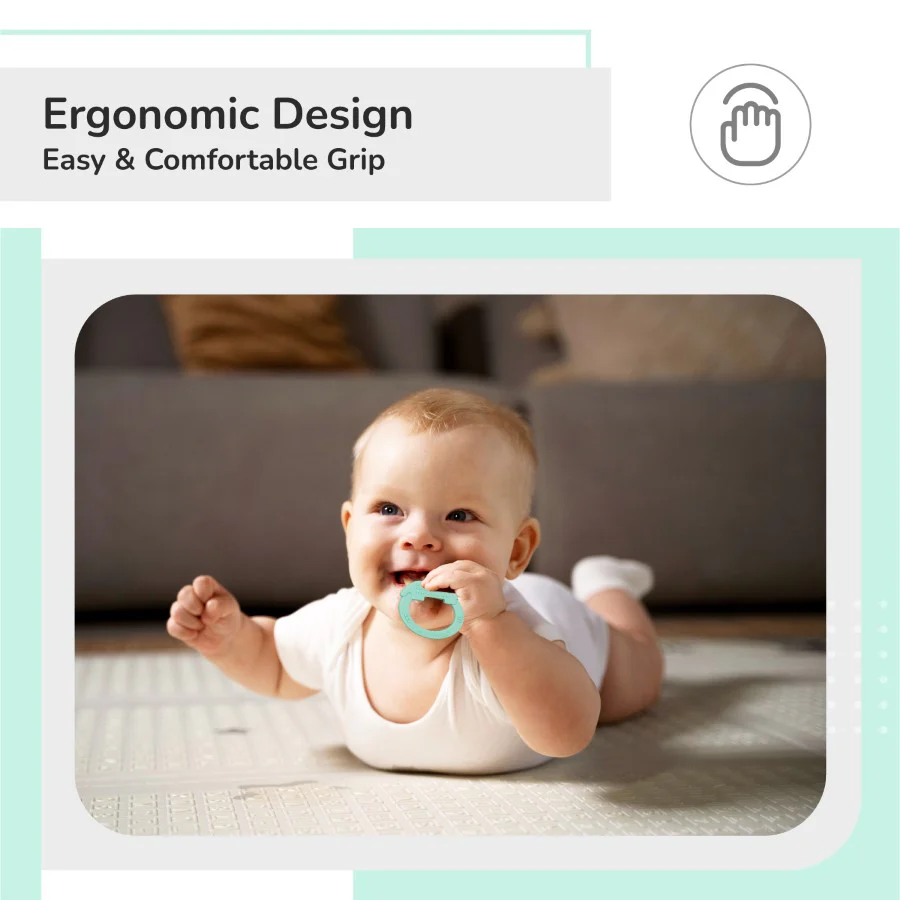 Tiny Bites Zoobie Baby Silicone Teethers Pack of 1 Crocodile, Rabbit, and Elephant - Image 9