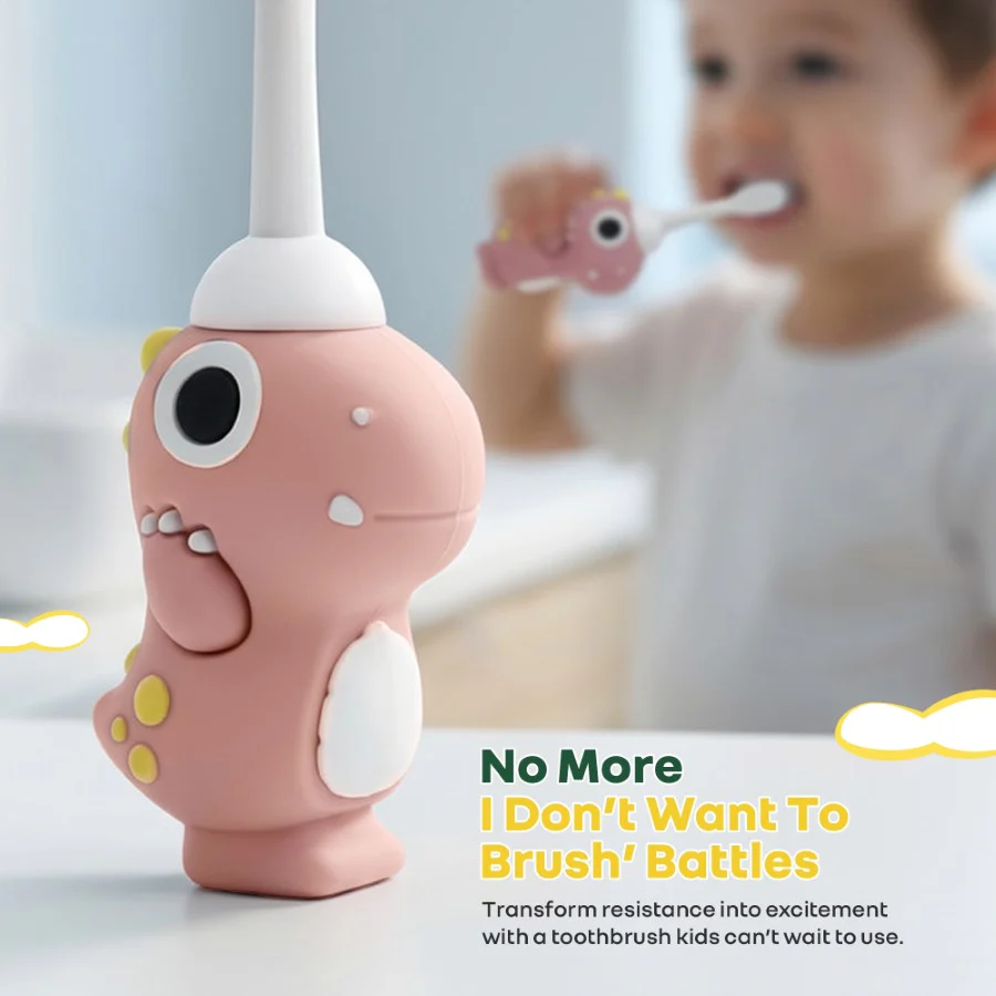 Tiny Smiles Dino, Ultra Soft Kids Toothbrush for Gentle Oral Care, BPA Free, 2+ Years - Image 18