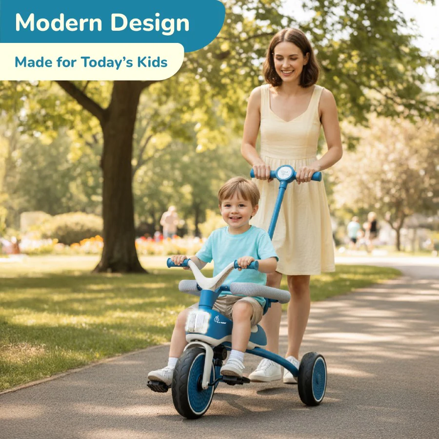 Tiny Toes Karizma - Luxury 3-in-1 Smart Tricycle for Kids 2 to 5 Years with Music & Canopy - Image 11