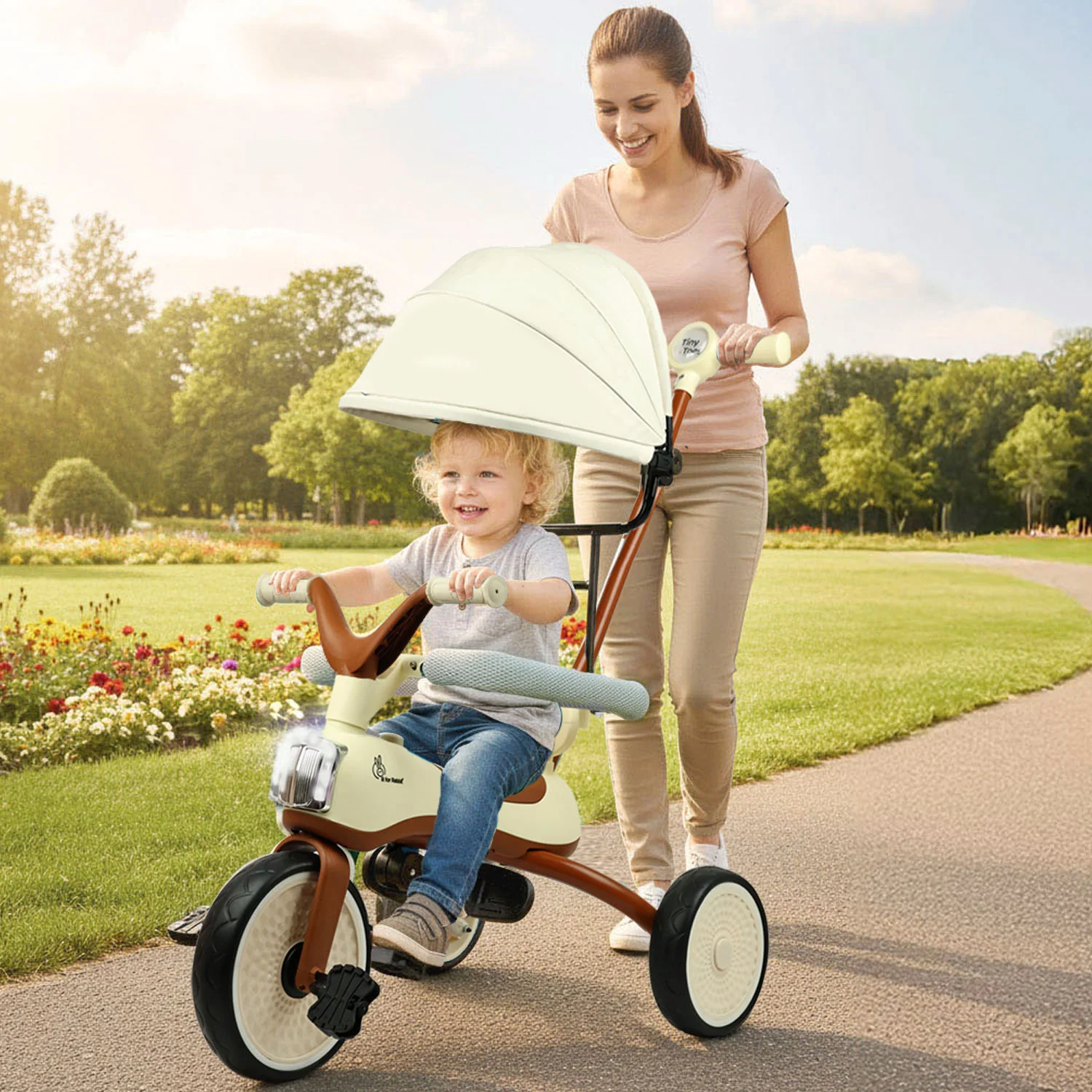 Tiny Toes Karizma - Luxury 3-in-1 Smart Tricycle for Kids 2 to 5 Years with Music & Canopy - Image 17