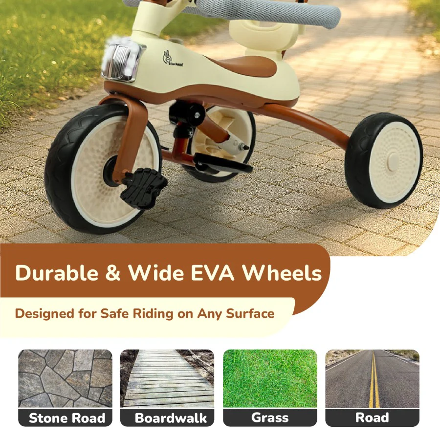 Tiny Toes Karizma - Luxury 3-in-1 Smart Tricycle for Kids 2 to 5 Years with Music & Canopy - Image 21