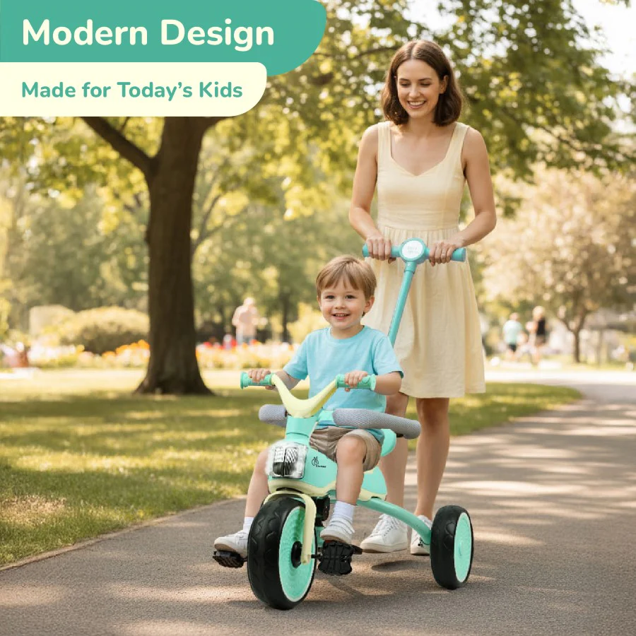 Tiny Toes Karizma - Luxury 3-in-1 Smart Tricycle for Kids 2 to 5 Years with Music & Canopy - Image 3