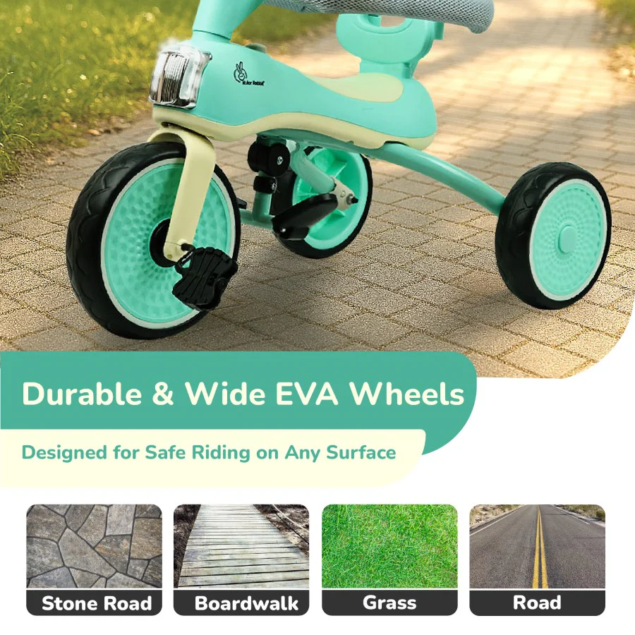 Tiny Toes Karizma - Luxury 3-in-1 Smart Tricycle for Kids 2 to 5 Years with Music & Canopy - Image 5