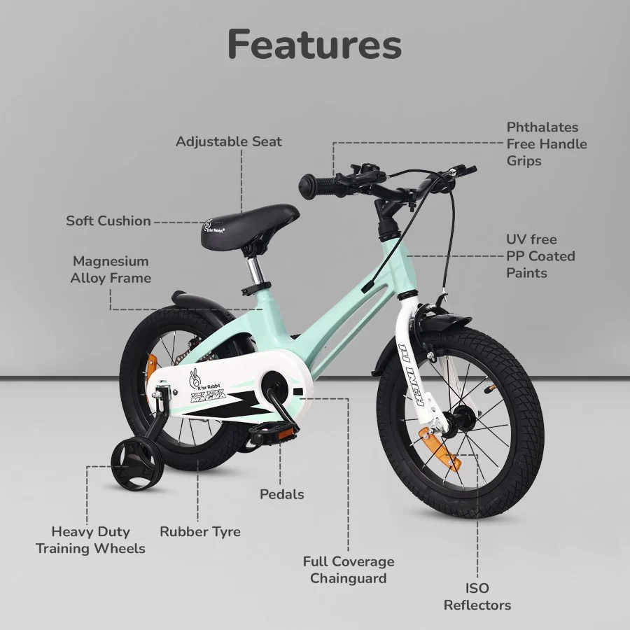 Tiny Toes Magna Bicycle For Kids 14 Inch  With 90% Plug N Play Installation - Image 5