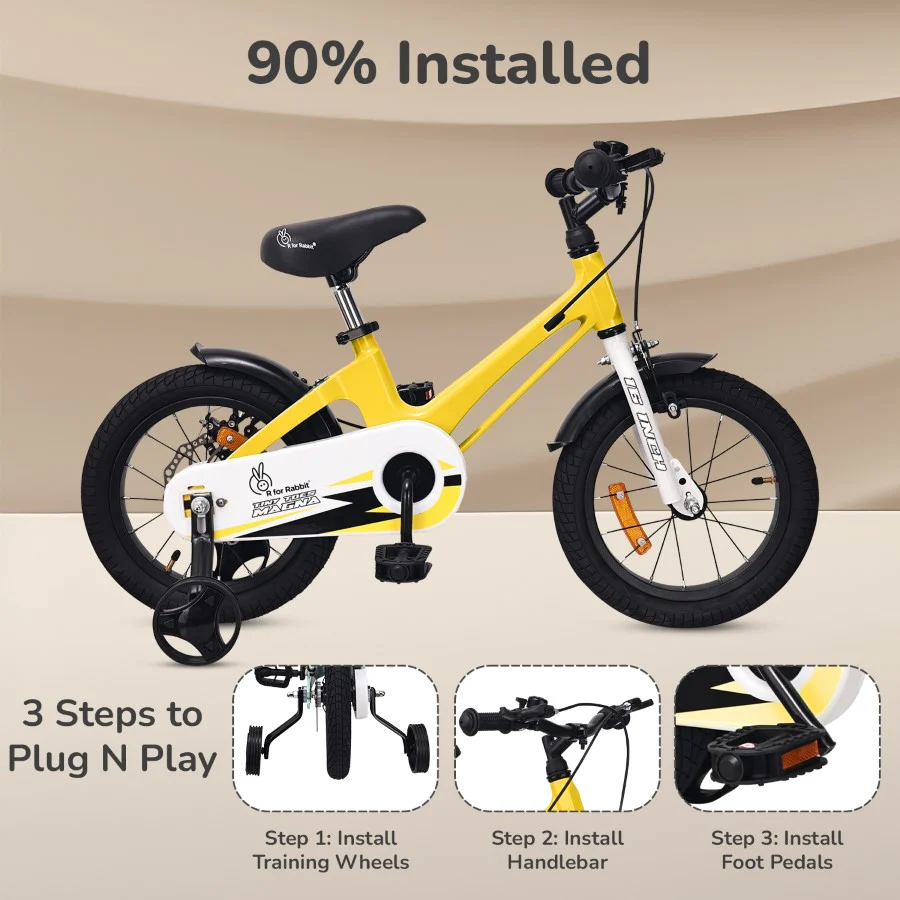 Tiny Toes Magna Bicycle For Kids 16 Inch With 90% Plug N Play Installation - Image 13