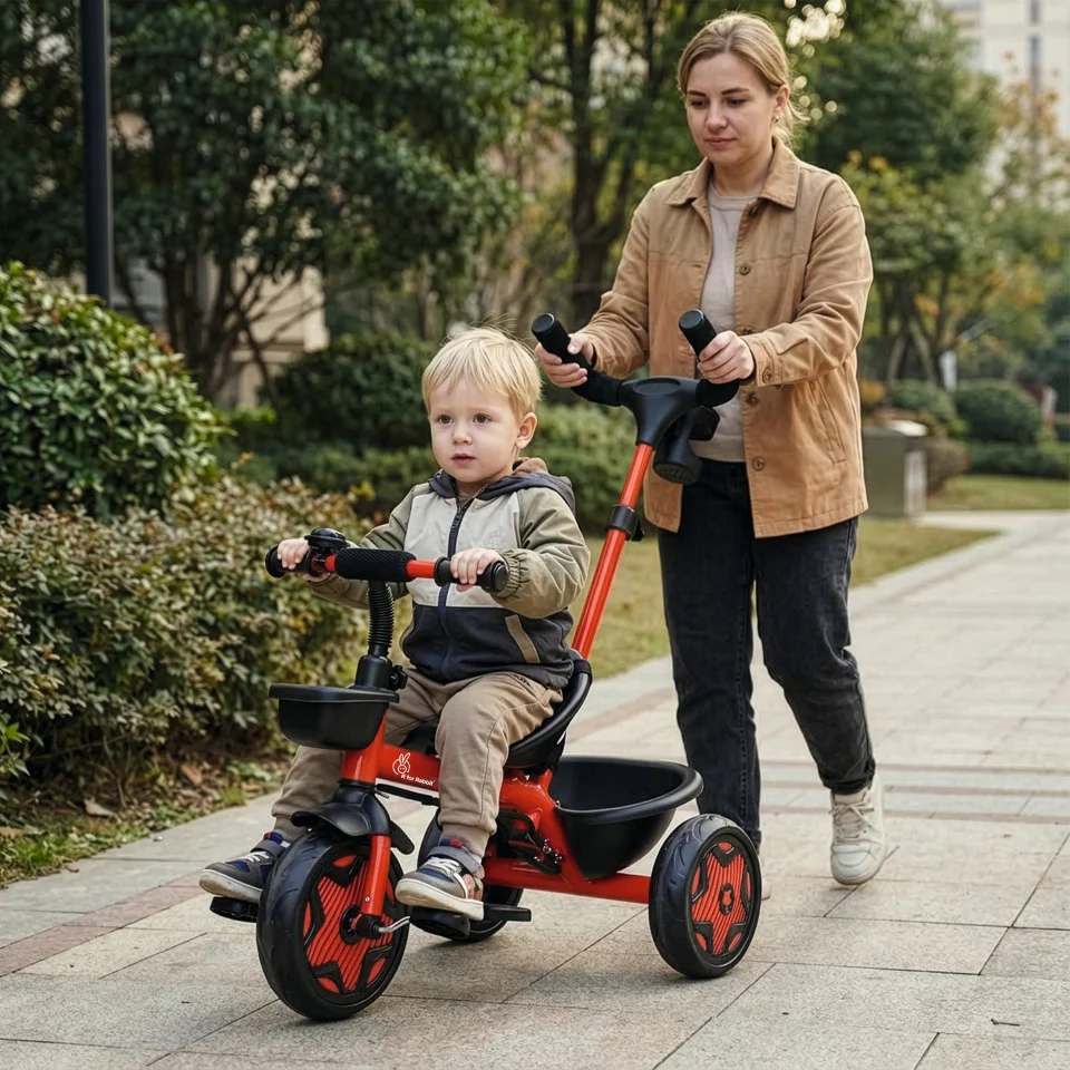 Tiny Toes R20 Ace Baby Tricycle – Smart Plug & Play Trike with Parental Control & EVA Wheels - Image 10