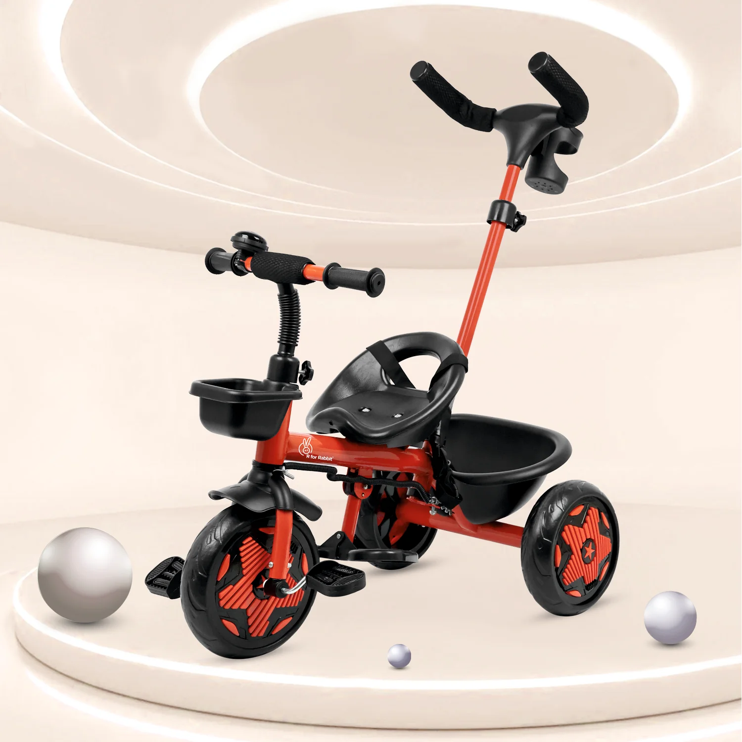 Tiny Toes R20 Ace Baby Tricycle – Smart Plug & Play Trike with Parental Control & EVA Wheels - Image 11
