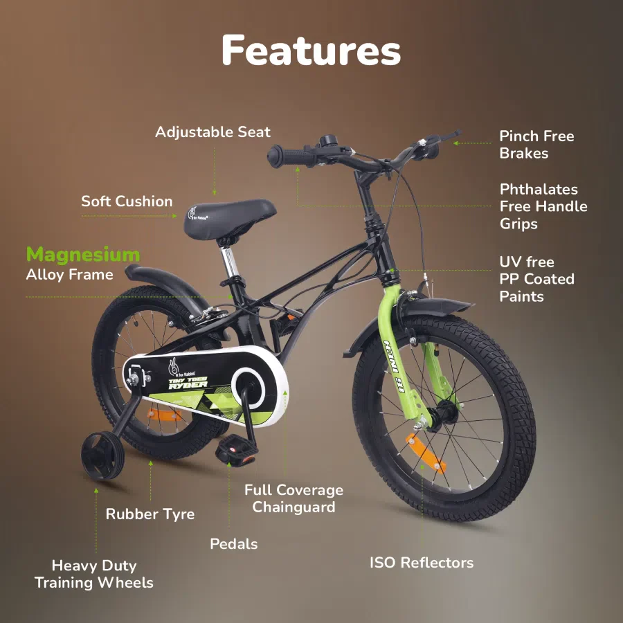 Tiny Toes Ryder Bicycle For Kids 16 Inch 90% Plug N Play Installation - Image 5