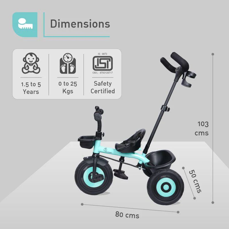 Tiny Toes T20 Ace Tricycle With Personalized Name Plate - Image 16