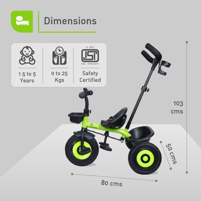 Tiny Toes T20 Ace Tricycle With Personalized Name Plate - Image 8