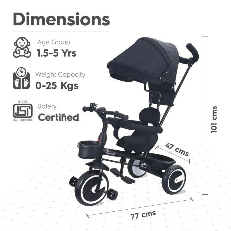 Tiny Toes T30 Ace Tricycle With Personalized Name Plate - Image 6