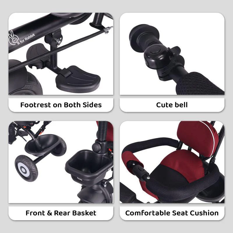 Tiny Toes T40 Ace Tricycle With Personalized Name Plate - Image 6