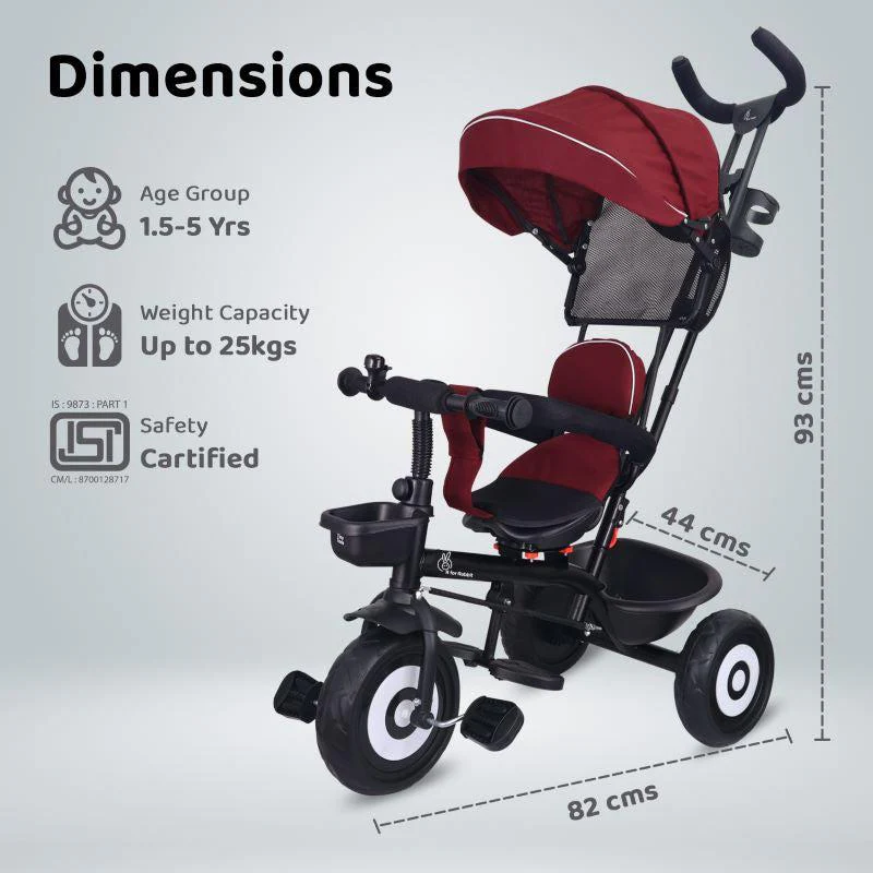 Tiny Toes T40 Ace Tricycle With Personalized Name Plate - Image 7