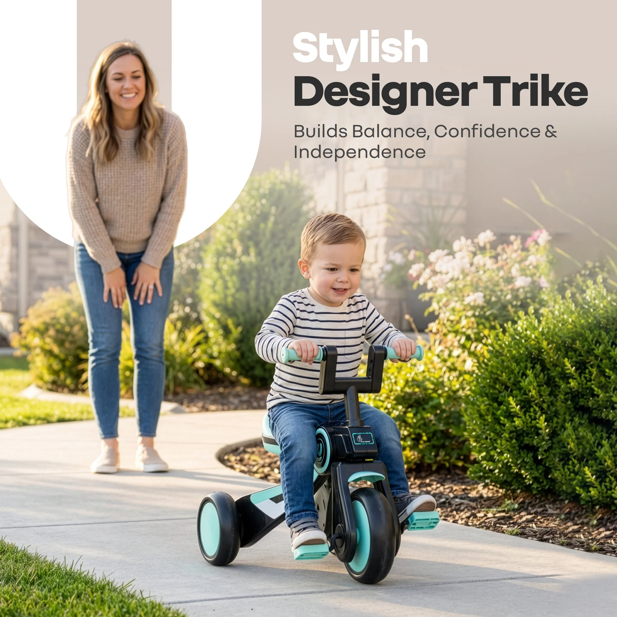 Tiny Toes Y Ace Kids Tricycle for 2–5 Years – BIS Certified Baby Tricycle with Sturdy Frame, Anti-Slip Handlebars, Wide Comfortable Seat & Smooth Wheels for Safe & Fun Riding (Upto 25 kg) - Image 11